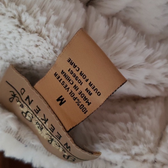 Peck & Peck silver-gray faux suede with fleece like lining jacket - Picture 7 of 7